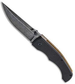 Boker Plus Poke Liner Lock Knife Black G-10 (3.58" Stonewash)