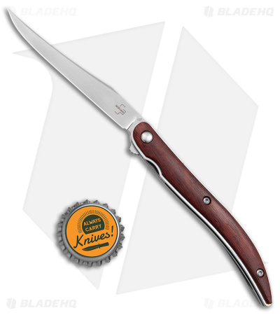 Boker Plus Texas Toothpick Liner Lock Knife Cocobolo Wood (3.5" Satin) 01BO389