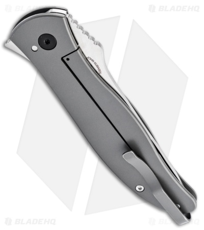 Boker Plus The Escort Frame Lock Knife Titanium (3.5" Satin Nitro-V)