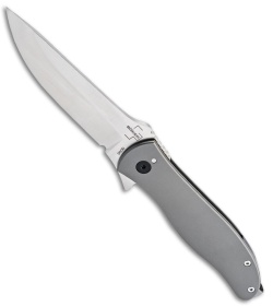 Boker Plus The Escort Frame Lock Knife Titanium (3.5" Satin Nitro-V)