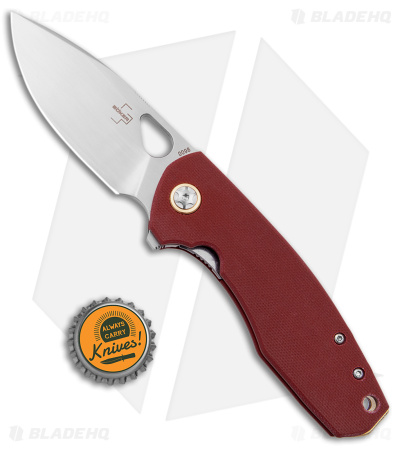 Boker Plus Voxnaes Little Friend Liner Lock Knife Burgundy G-10 (3" Satin S35VN)