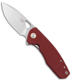 Boker Plus Voxnaes Little Friend Liner Lock Knife Burgundy G-10 (3" Satin S35VN)