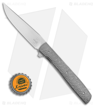 Boker Plus Urban Trapper Liner Lock Knife Jigged Ti (3.4" Satin) 01BO476