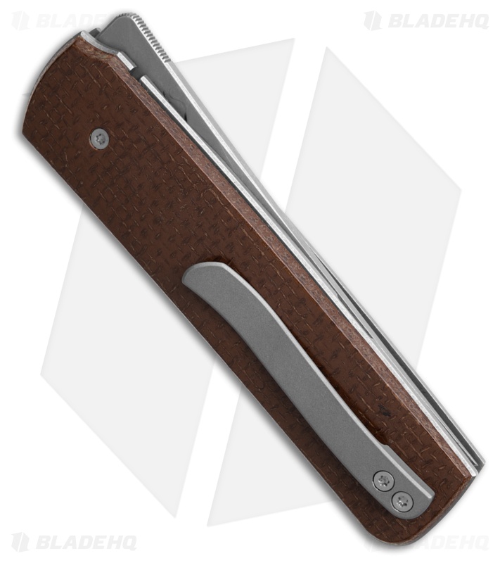 Boker Sanjo Liner Lock Knife Brown Micarta (3.4" Stonewash)