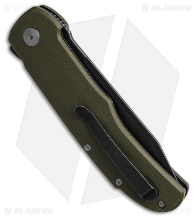 Boker Tac-Master Liner Lock Knife Green Micarta (3.9" Black SW)