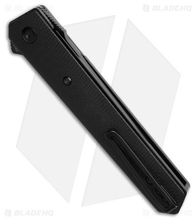 Boker Kwaiken American Tanto Flipper Knife Black G-10 (3.5" Black)