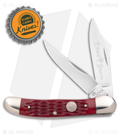 Boker Copperhead Pocket Knife 3.75" Jigged Red Bone 110811