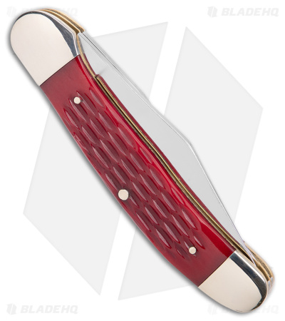 Boker Copperhead Pocket Knife 3.75" Jigged Red Bone 110811