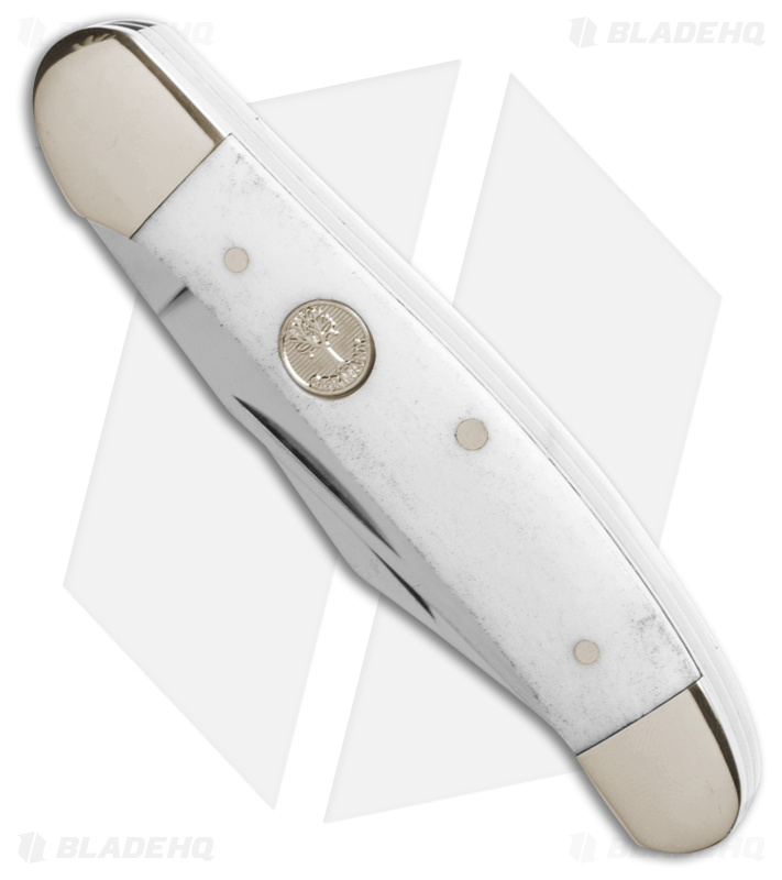 Boker Copperhead Pocket Knife 3.75" Smooth White Bone 110863