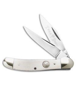 Boker Copperhead Pocket Knife 3.75" Smooth White Bone 110863