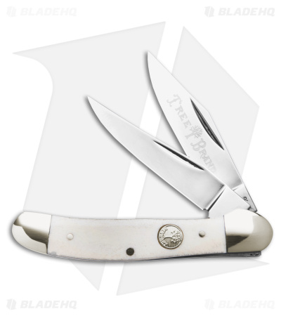Boker Copperhead Pocket Knife 3.75" Smooth White Bone 110863