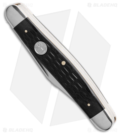 Boker Large Stockman Traditional Pocket Knife Jigged Black Bone 110856