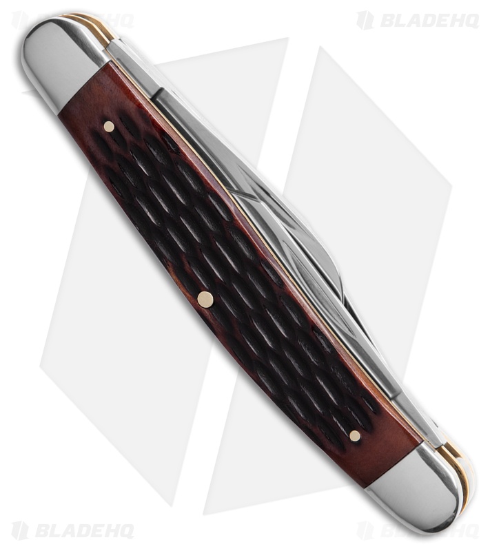 Boker Large Stockman Traditional Pocket Knife Jigged Brown Bone 110857