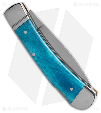 Boker Lockback Gentleman's Knife Smooth Dark Blue Bone (2.8" Polish) 