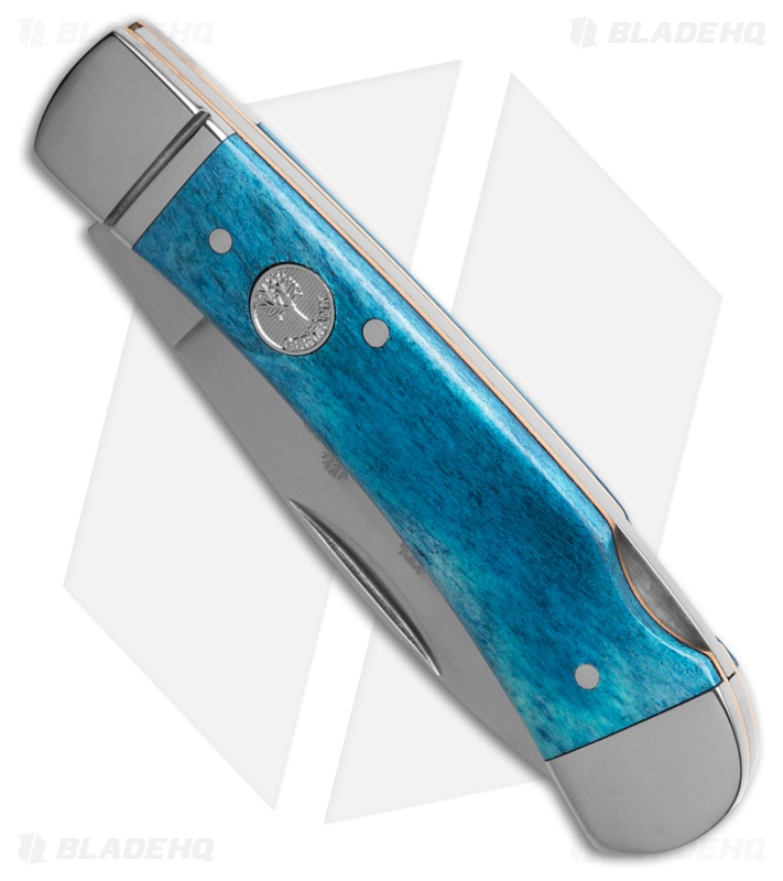 Boker Lockback Gentleman's Knife Smooth Dark Blue Bone (2.8" Polish) 