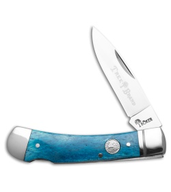 Boker Lockback Gentleman's Knife Smooth Dark Blue Bone (2.8&quot; Polish)  | 158227