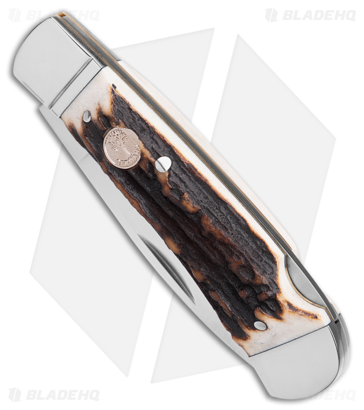 Boker Lockback Gentleman's Knife Stag Bone (2.8" Satin) 