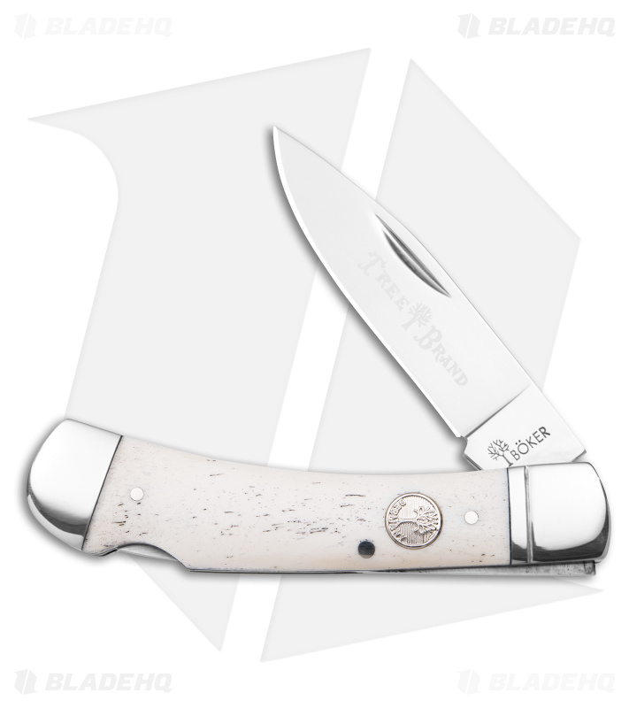 Boker Lockback Gentleman's Knife Smooth White Bone (2.8" Polish)