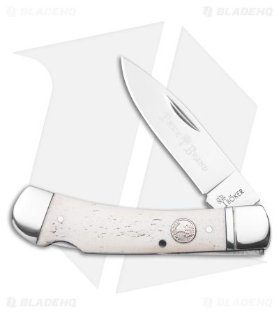 Boker Lockback Gentleman's Knife Smooth White Bone (2.8" Polish) 
