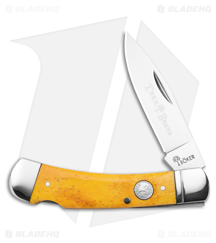Boker Lockback Gentleman's Knife Smooth Yellow Bone (2.8" Polish)