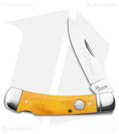 Boker Lockback Gentleman's Knife Smooth Yellow Bone (2.8" Polish) 