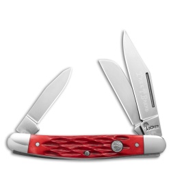 Boker Medium Stockman Pocket Knife - 3.5 Inch Red Bone Handle Made In Germany