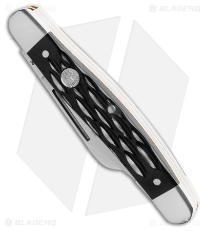 Boker Medium Stockman Traditional Pocket Knife Jigged Black Bone (2.25" Satin)