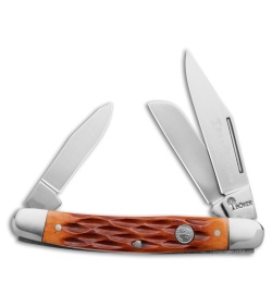 Boker Medium Stockman Traditional Pocket Knife Jigged Brown Bone (2.25" Satin)