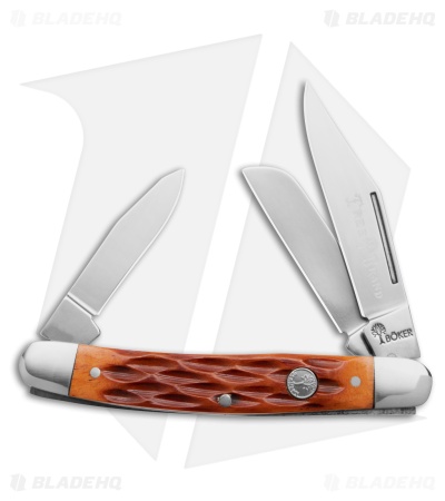 Boker Med. Stockman Pocket Knife Jig. Brown Bone - Blade HQ