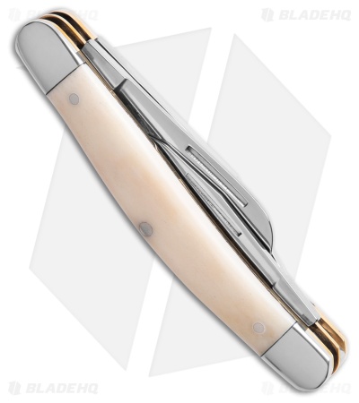 Boker Medium Stockman Traditional Pocket Knife Smooth White Bone (2.25" Satin)