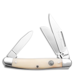 Boker Medium Stockman Traditional Pocket Knife Smooth White Bone (2.25" Satin)