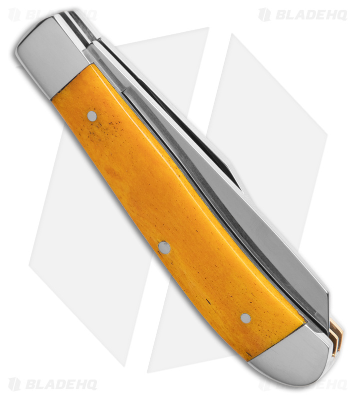 Boker Mini Trapper Traditional Pocket Knife Smooth Yellow Bone 110851