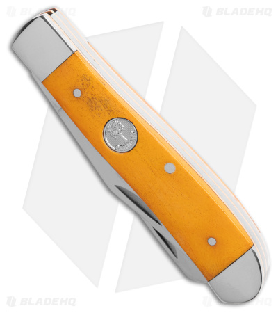 Boker Mini Trapper Traditional Pocket Knife Smooth Yellow Bone 110851