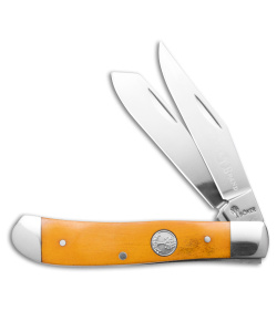 Boker Mini Trapper Traditional Pocket Knife Smooth Yellow Bone 110851