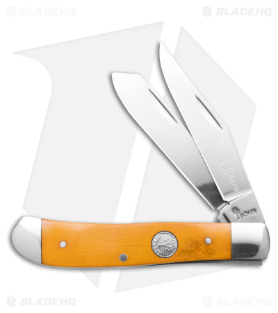 Boker Mini Trapper Traditional Pocket Knife Smooth Yellow Bone 110851
