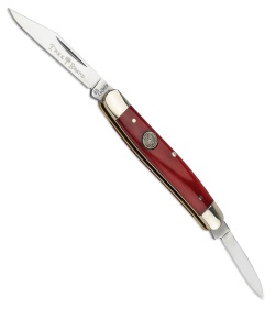 Boker Small Pen Slip Joint Pocket Knife Smooth Red Bone 110844