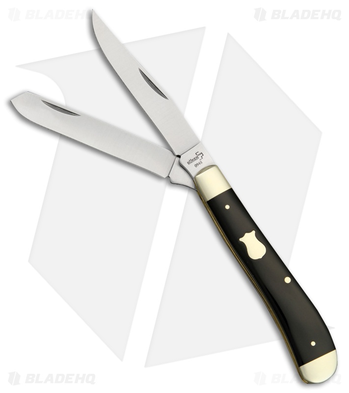 Boker Plus  Mini Trapper Pocket Knife Black (3.125" Satin) 01BO294B