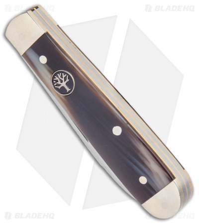 Boker Swell-End Jack Traditional Pocket Knife Synthetic Dark Horn (2.6" Satin)