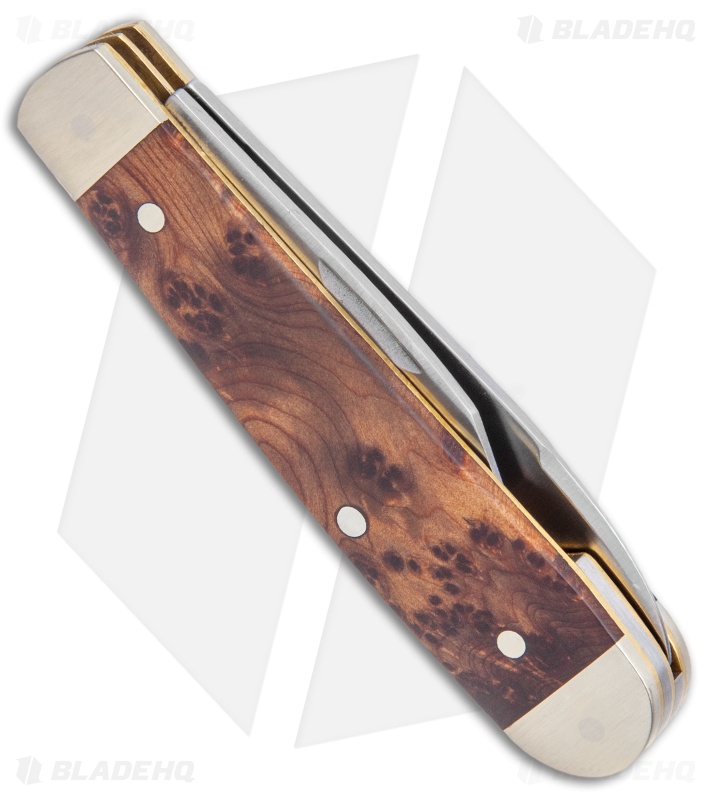 Boker Swell-End Jack Traditional Pocket Knife Thuya Wood (2.6" Satin)