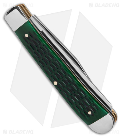 Boker Trapper Traditional Pocket Knife Jigged Green Bone (Polish D2)