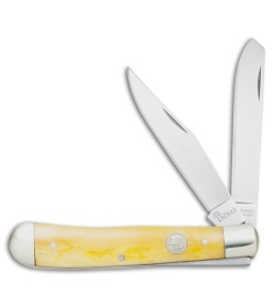 Boker Trapper Pocket Knife 4.25" Yellow Bone 110731