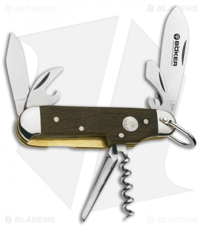 Boker Camp Pocket Knife 3.5" Smoked Oak 110183 