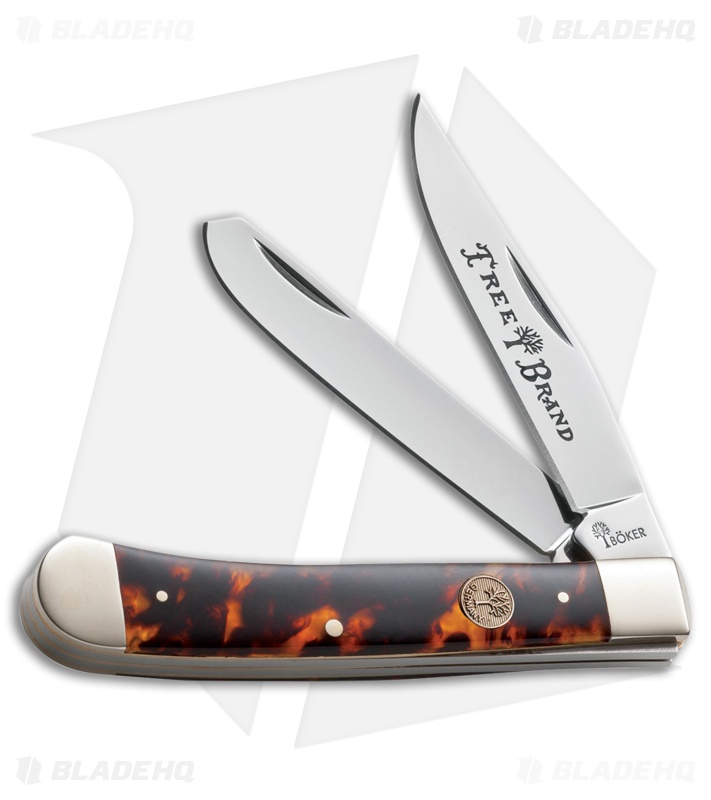 Boker Trapper Pocket Knife 4.25" Sim Tortoise 110731T