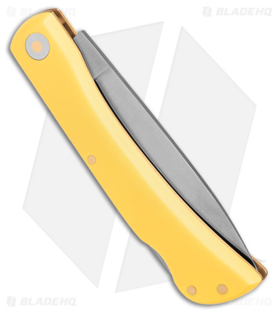 Boker Small Range Buster Lockback Knife Yellow Delrin (2.9" Satin) 110865