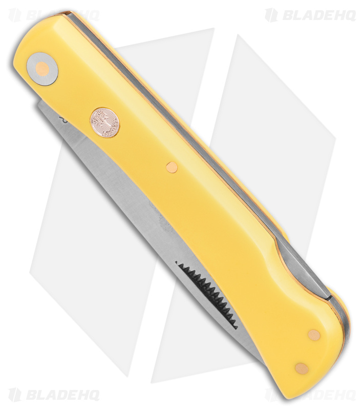 Boker Small Range Buster Lockback Knife Yellow Delrin (2.9" Satin) 110865
