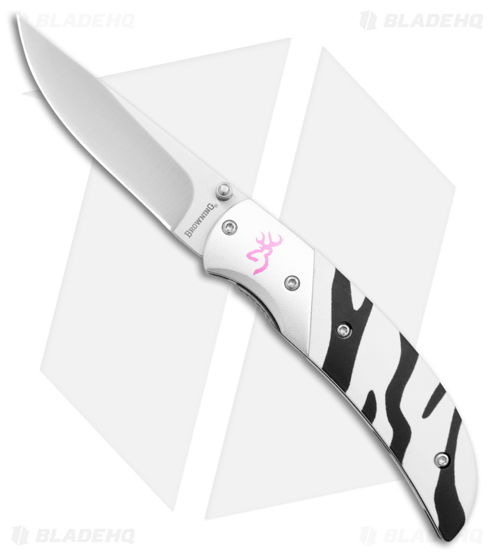 Browning Prism II Liner Lock Knife Zebra (2.5" Satin) 322776