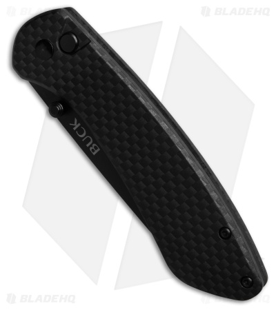Buck Knives 744 Sovereign Button Lock Knife Black Steel (3.2" Black)