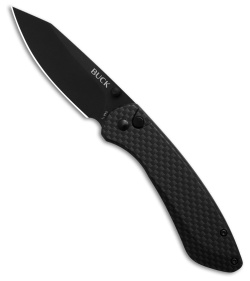 Buck Knives 744 Sovereign Button Lock Knife Black Steel (3.2" Black)