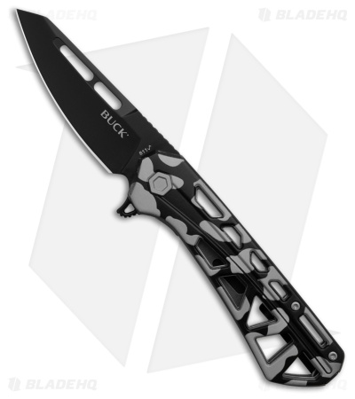 Buck Knives 811 Trace OPS Knife Black/Gray Aluminum Black Buck Knives 811 Trace OPS Knife Black/Gray Aluminum Black