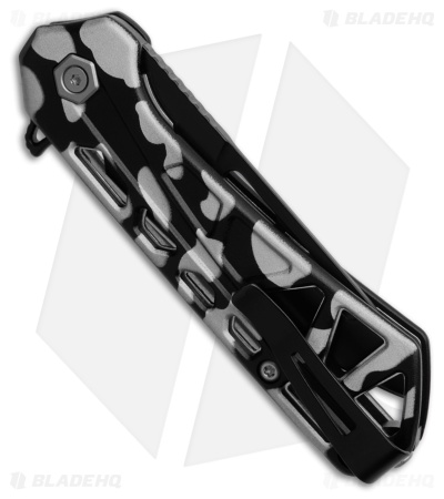 Buck Knives 813 Mini Trace OPS Knife Black/Gray Aluminum (2.4" Black)